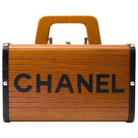 chanel wooden handle bag|chanel bag with top handle.